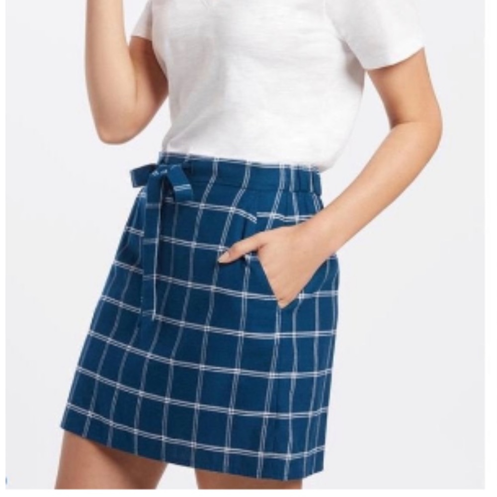 Draper James Windowpane Skirt Size Small
